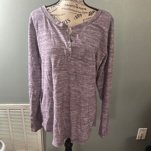 Women's Purple Long Sleeve Top